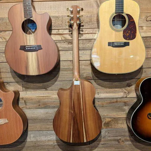 Cole Clark Angel 2 Redwood Top Blackwood Back & Sides Maple Board--Muso's Stuff 