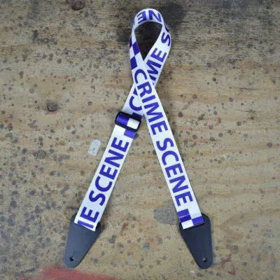 Crime scene Printed Webbing Guitar Strap-Straps-Muso's Stuff 