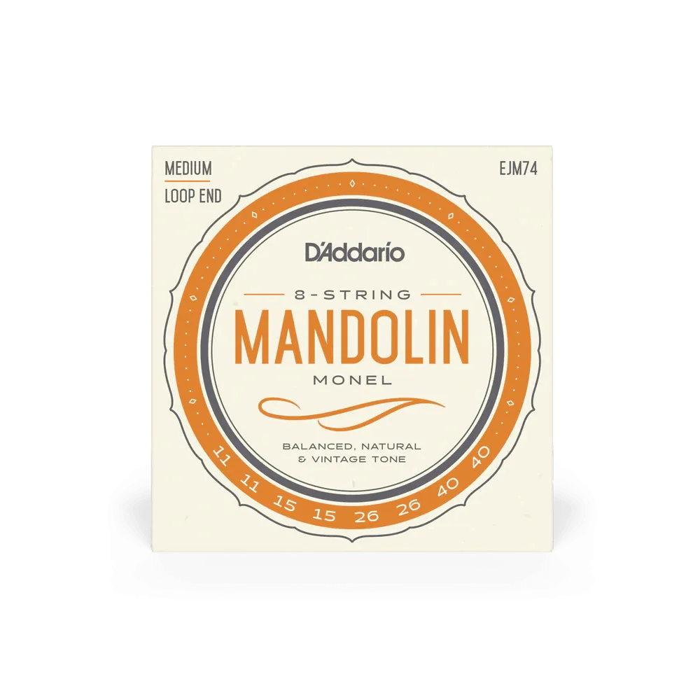 D'Addario EJM74 Mandolin Strings Monel Medium-Strings - Mandolin-Muso's Stuff 