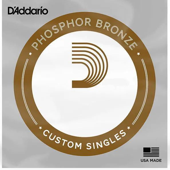 Daddario - Single .027 Acoustic Guitar String Phosphor Bronze PB027-Strings - Singles-Muso's Stuff 