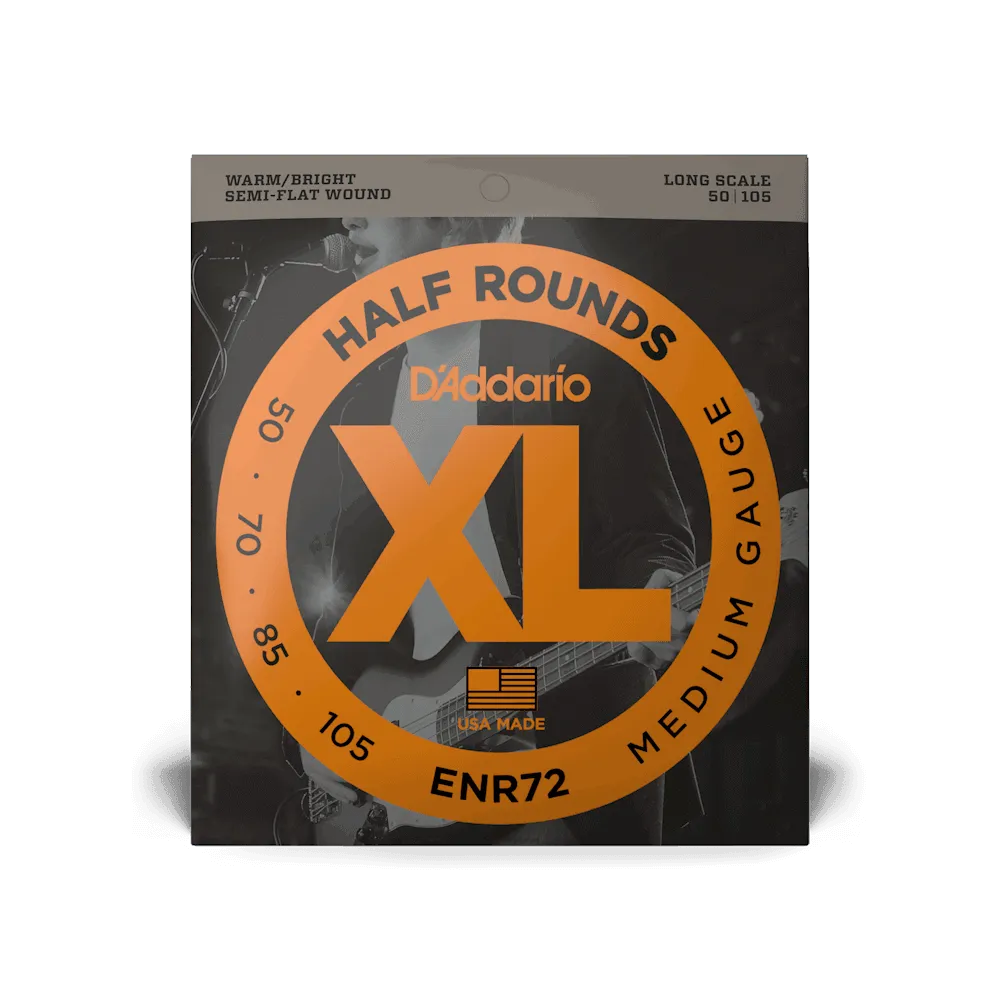 Daddario XL Half Rounds Med -long scale-Strings - Bass-Muso's Stuff 