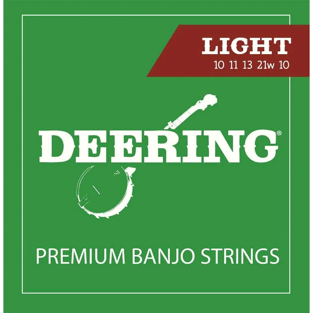 Deering Banjo Strings - Light - 10 11 13 21W 10-Strings - Banjo-Muso's Stuff 