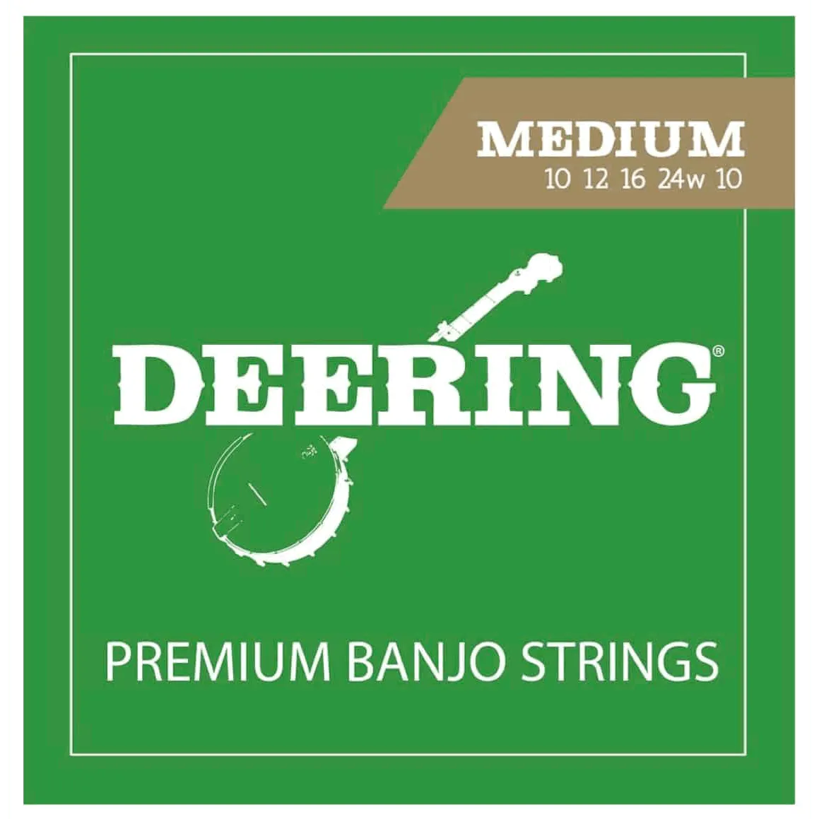 Deering Banjo Strings - Medium - 10 12 16 24W 10-Strings - Banjo-Muso's Stuff 