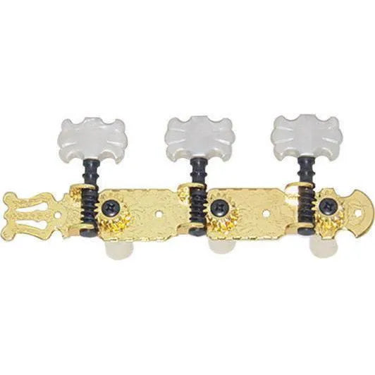 Dr. Parts - Classical Guitar Machine Heads Butterfly Buttons Complete Set-Guitars - Parts and Accessories-Muso's Stuff 