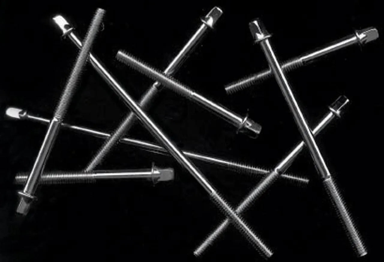 Drum Tension Screw 42mm Long 30mm Thread Chrome-Drums & Percussion - Drum Hardware & Parts-Muso's Stuff 