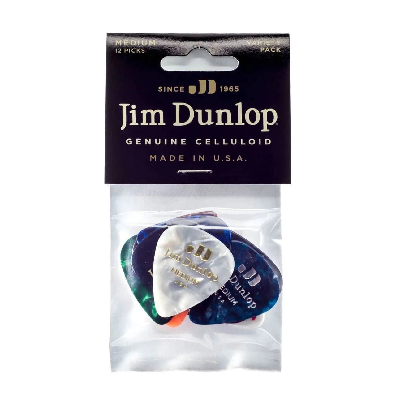 Dunlop Med. Celluloid Pick Variety-Guitars - Picks-Muso's Stuff 