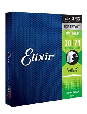 Elixir E19062 Optiweb Electric 8-String Light 10-74 Set--Muso's Stuff 