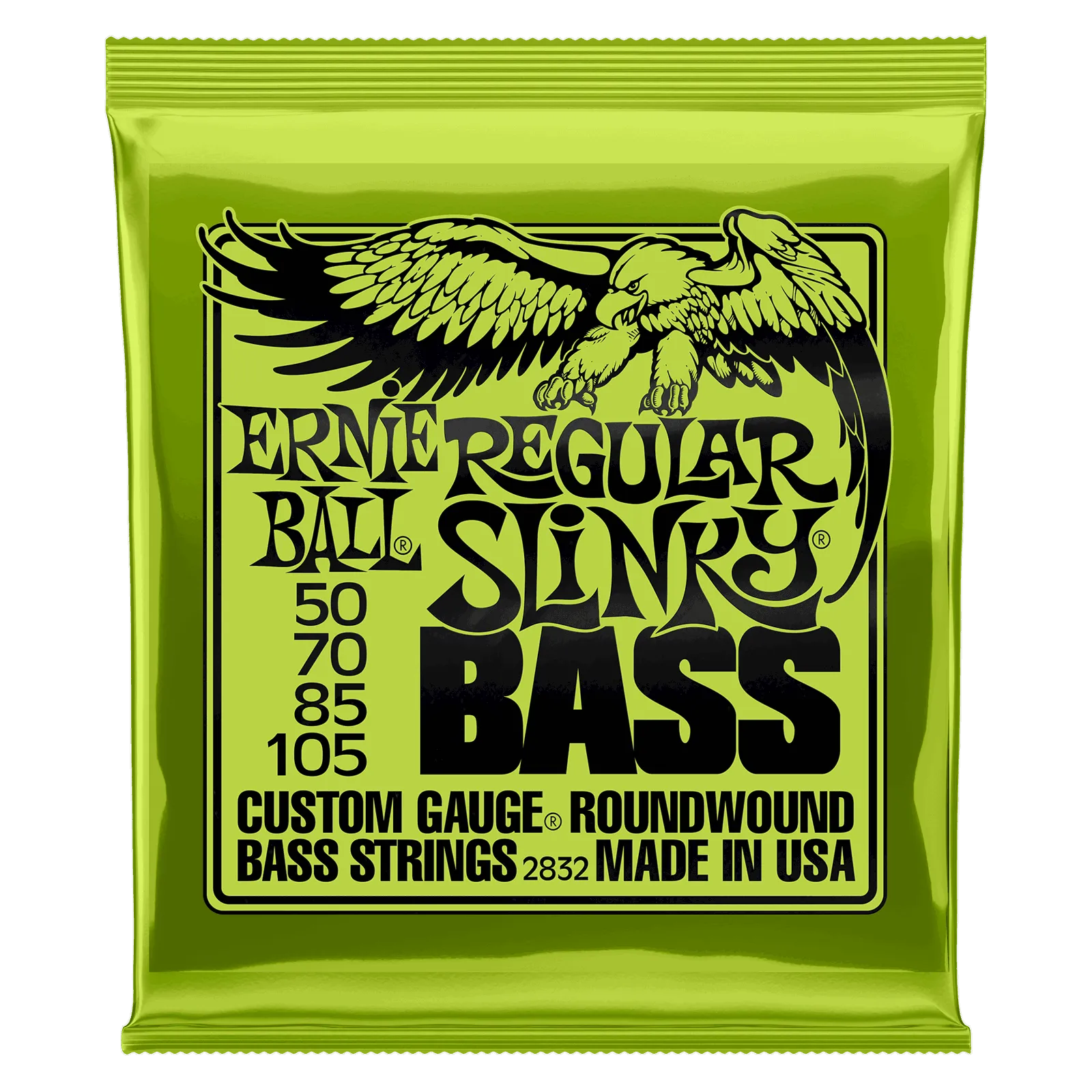 Ernie Ball Regular Slinky Bass Guitar Strings 50-105 Nickel Wound 2832-Strings - Bass-Muso's Stuff 