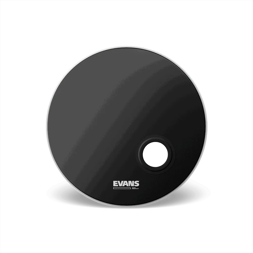Evans - 20 Inch Bass Drum Resonant Black-Drums & Percussion - Drum Heads-Muso's Stuff 