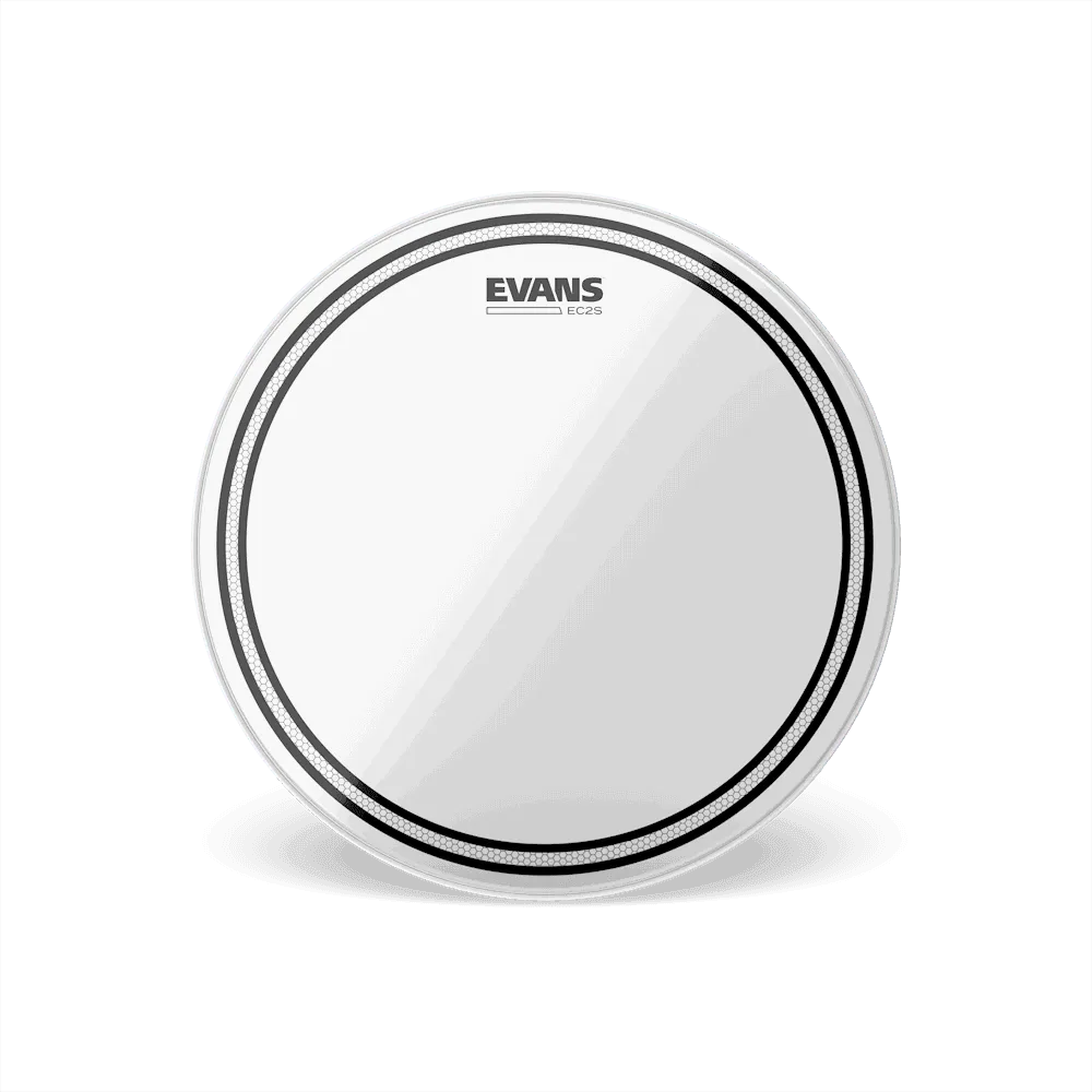 Evans EC2 Clear Drum Head 10 Inch-Drums & Percussion - Drum Heads-Muso's Stuff 
