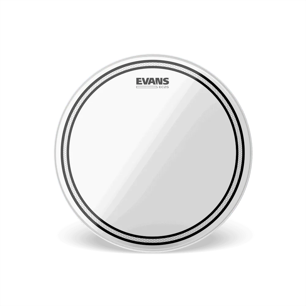 Evans EC2 Clear Drum Head 14 Inch-Drums & Percussion - Drum Heads-Muso's Stuff 