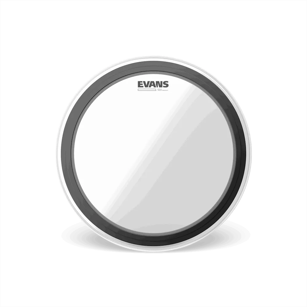 Evans EMAD Heavyweight Clear Bass Drum Head 22 Inch-Drums & Percussion - Drum Heads-Muso's Stuff 