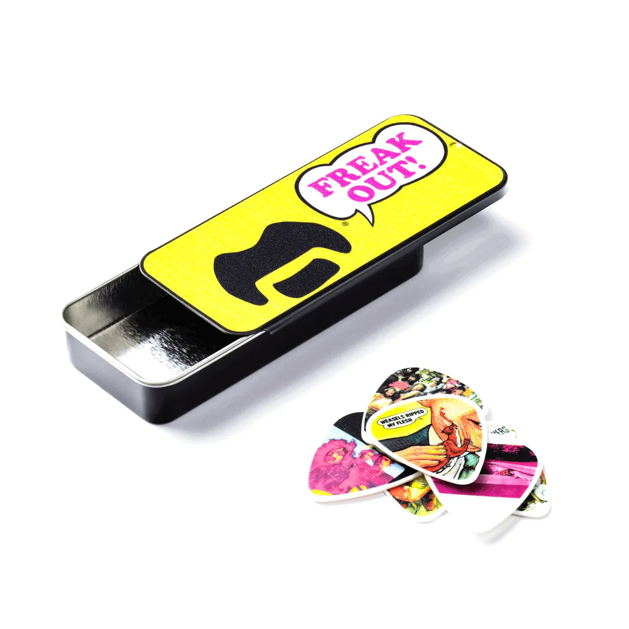 Frank Zappa Pick Tin Yellow Medium-Guitars - Picks-Muso's Stuff 