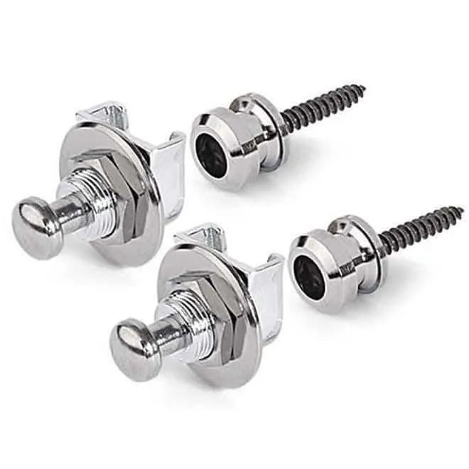 Guitar Strap Locks Quick Release Nickel Pr-Guitars - Parts and Accessories-Muso's Stuff 