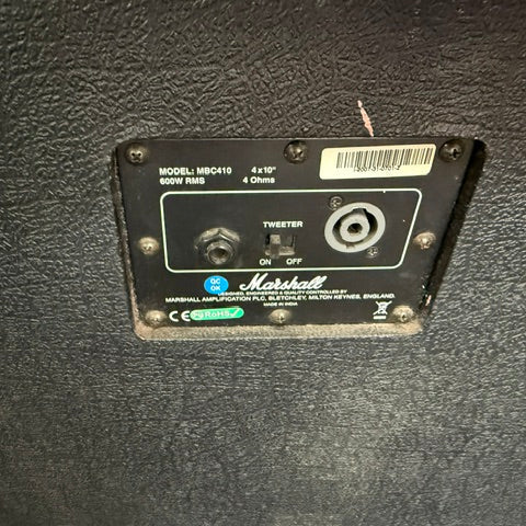 Secondhand Marshall MBC-410 Bass 4 x 10inch 600 Watt