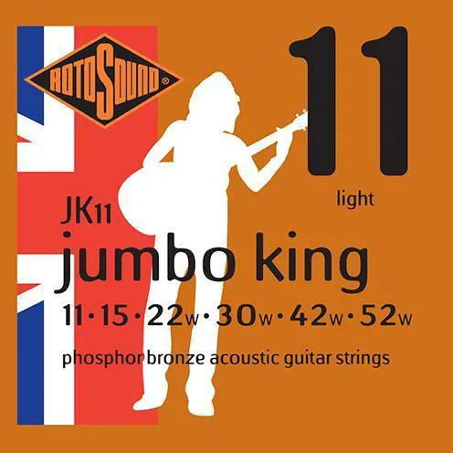 JK11 Jumbo King Phosphor Bronze-Strings - Acoustic Guitar-Rotosound-Muso's Stuff 