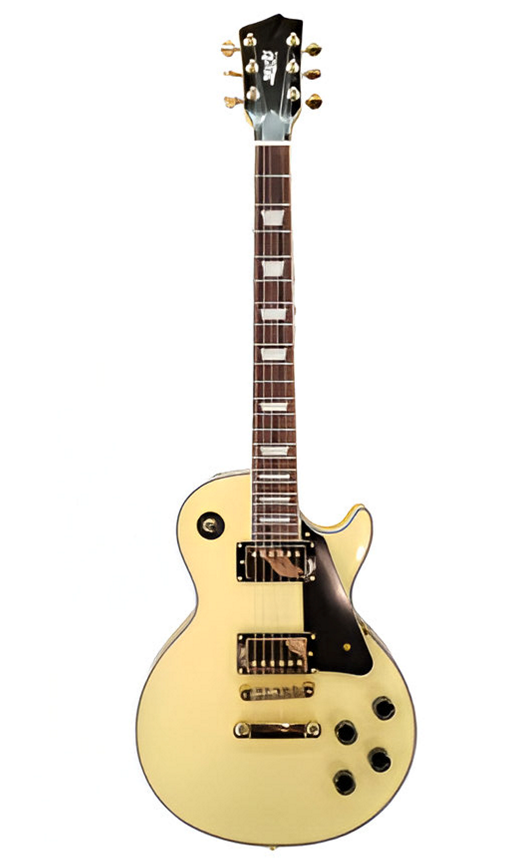 Vintage Yellow LP Style Electric Guitar