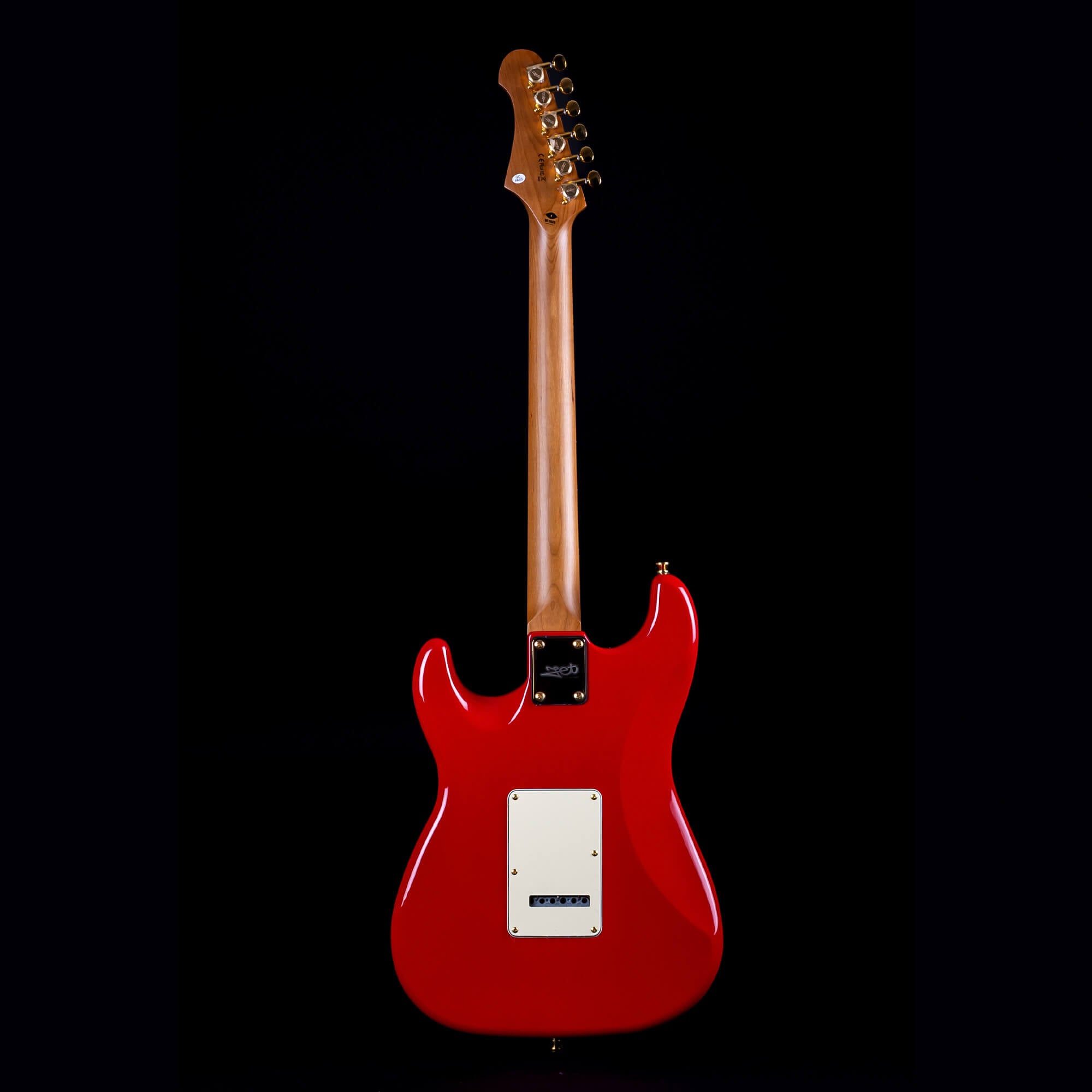 JS-380-RD-G SSS Roasted Maple Rosewood Board Red Gold Hardware
