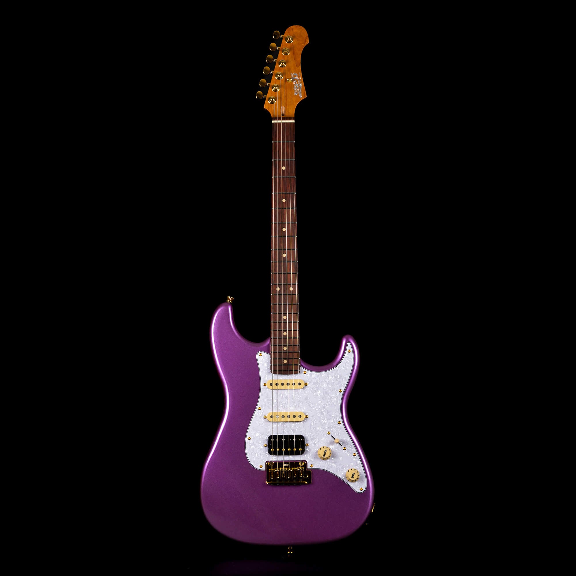 JS-480-VI-G HSS Roasted MAple Rosewood Board Violet