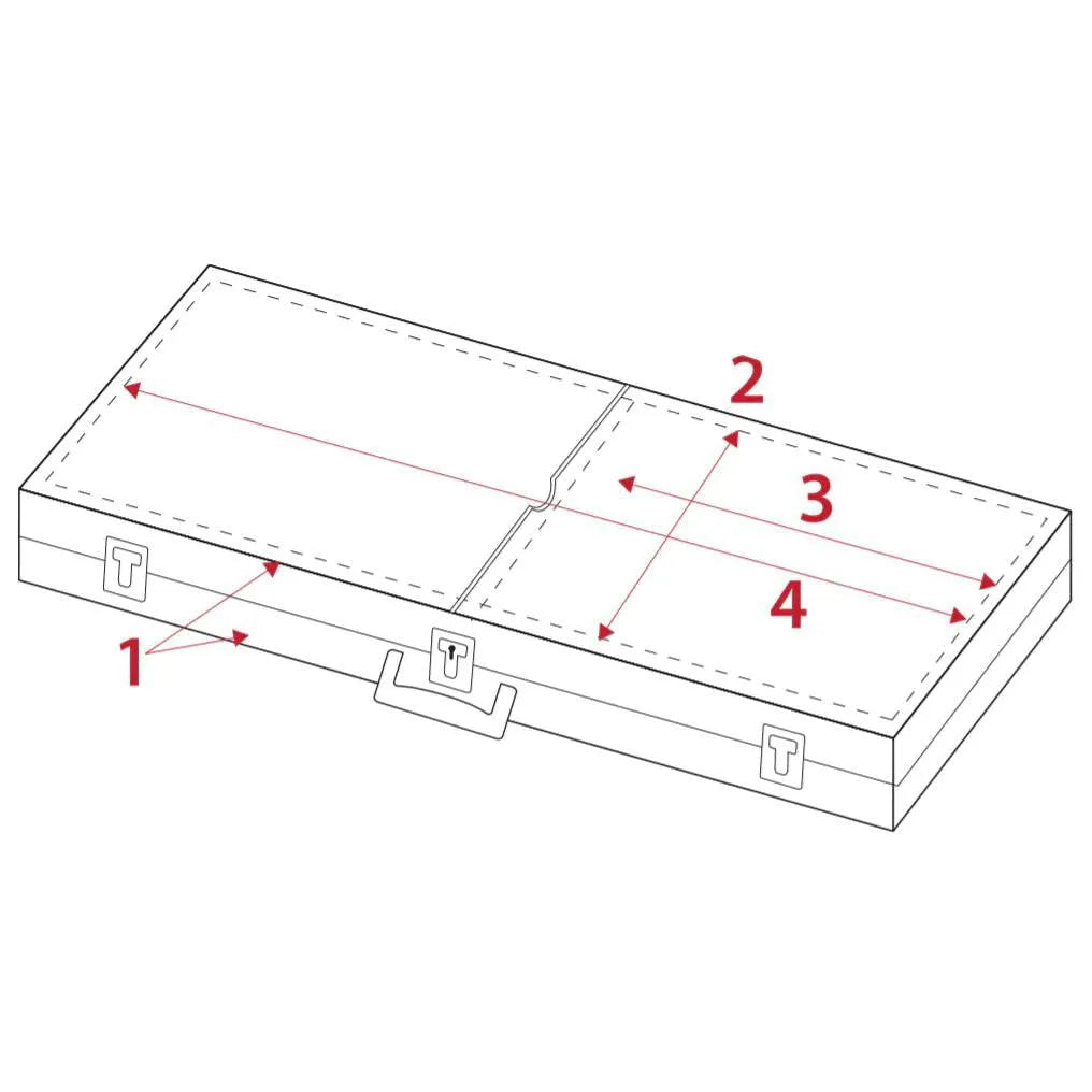 Jag/Jazzmaster Rectangular Case ABS Moulded---Muso's Stuff 