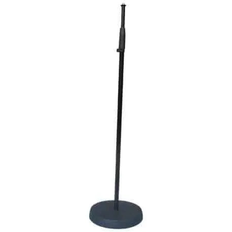 K&M 260 Straight Microphone Stand Round Base (Black)-Stands-Konig and Meyer-Muso's Stuff 