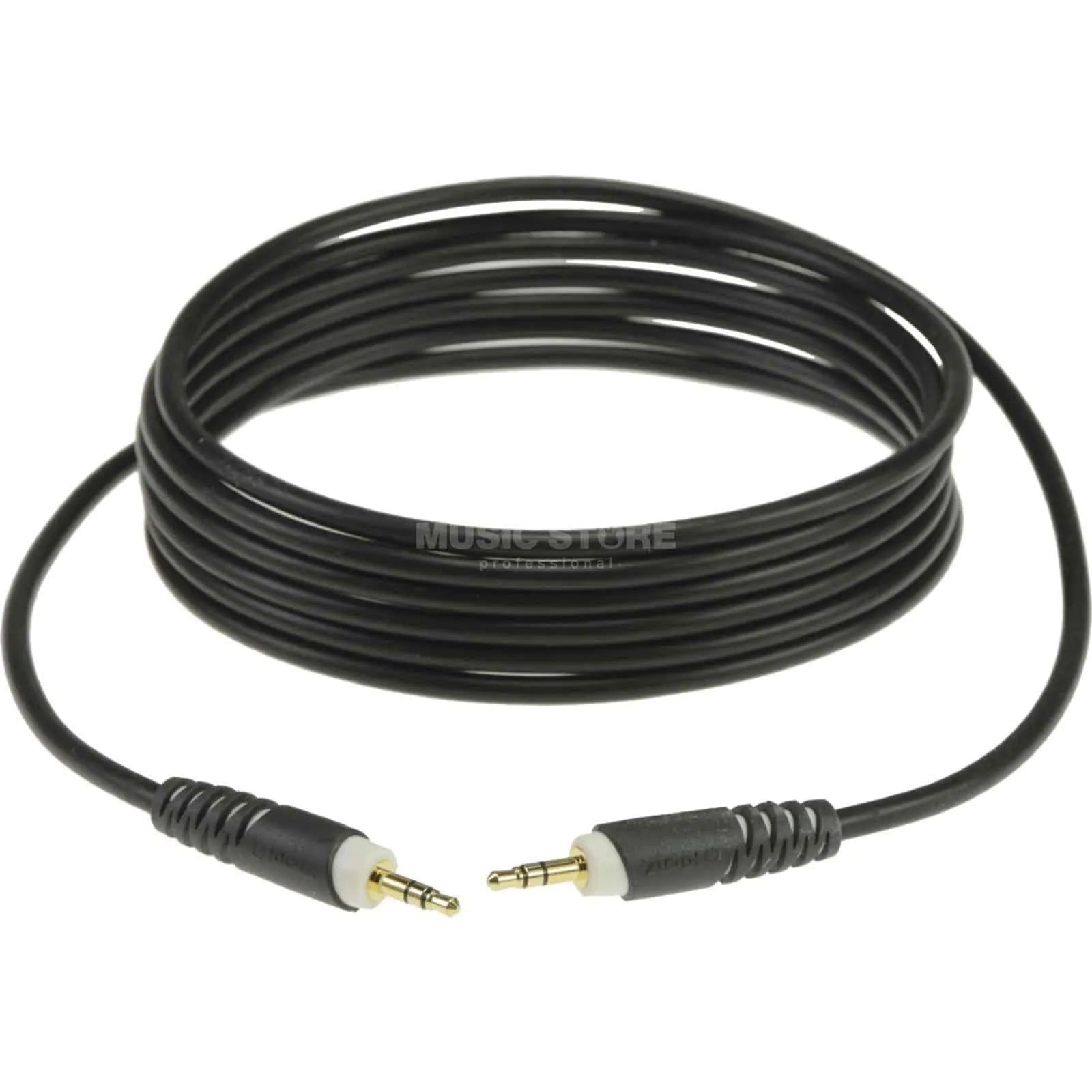 Klotz 3 Meter Mini Jack To Mini Jack Black Gold Contacts-Accessories - Cables & Adaptors-Klotz-Muso's Stuff 