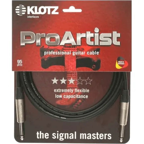 Klotz Guitar 6M 20Ft Pro Artist Instrument Cable-Accessories - Cables & Adaptors-Klotz-Muso's Stuff 