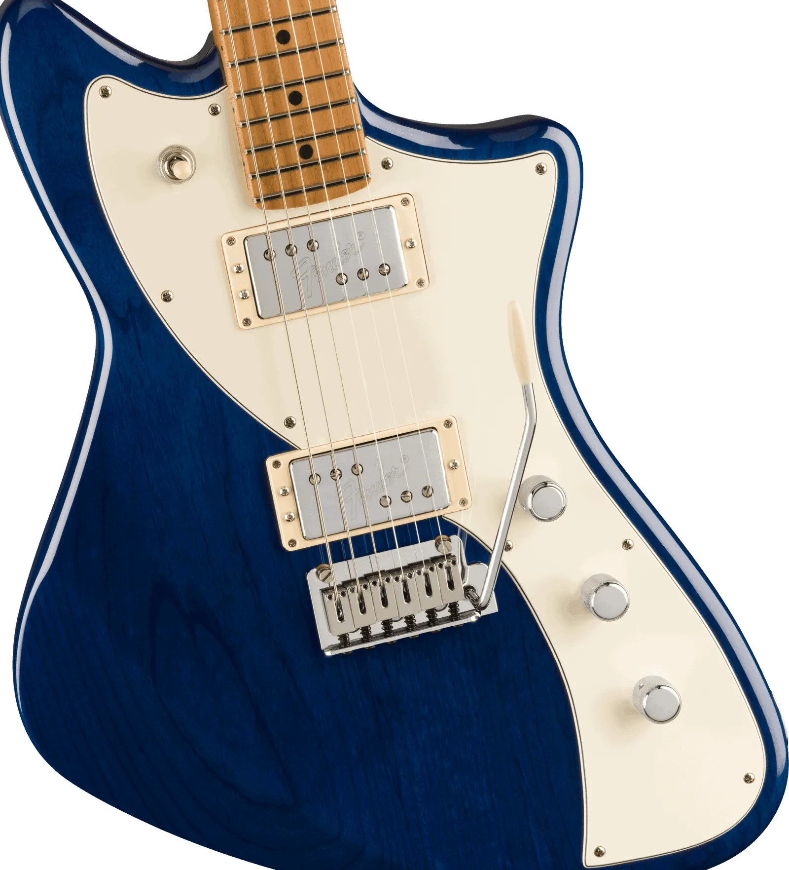 Limited Edition Player Plus Meteora Maple Fingerboard Sapphire Blue Transparent---Muso's Stuff 