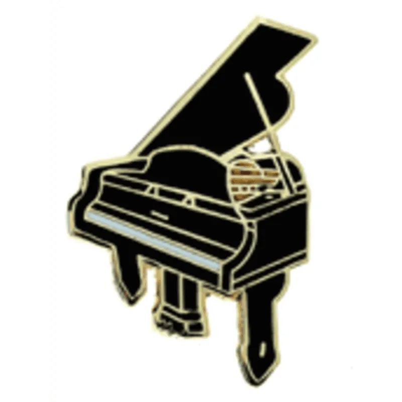 MINI PIN GRAND PIANO BLACK-Print Music-Hal Leonard-Muso's Stuff 