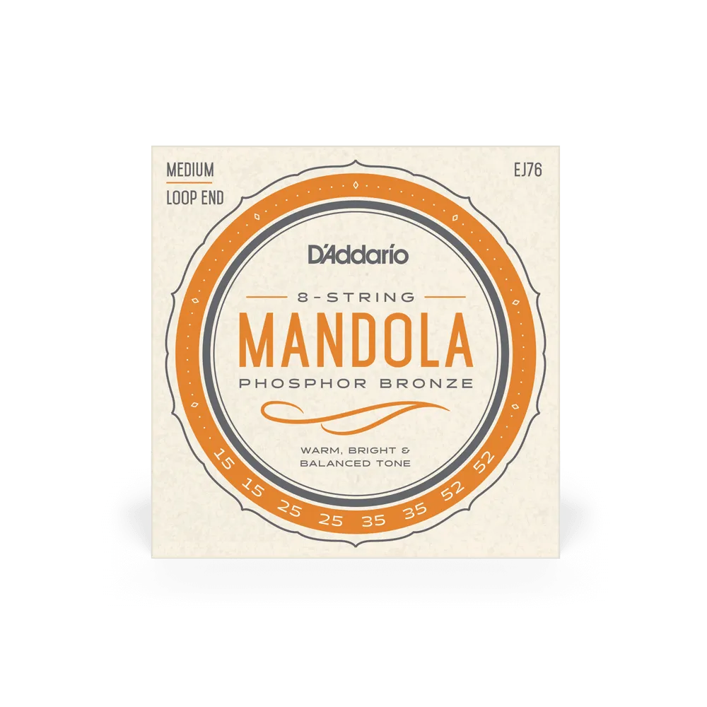 Mandola Set Phos Brz Medium-Strings - Mandolin-DAddario-Muso's Stuff 
