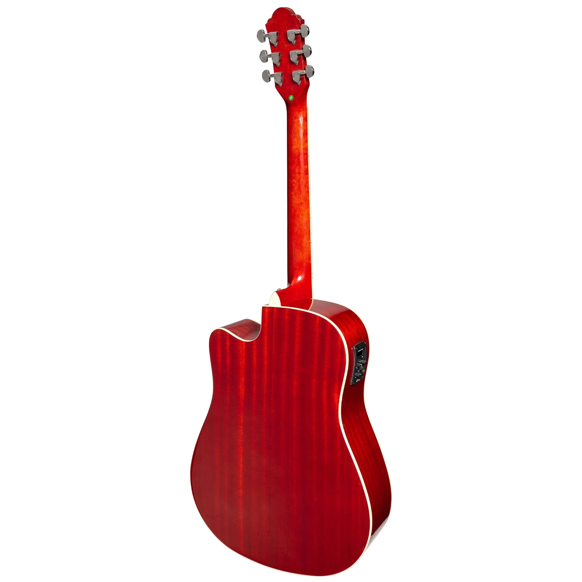 Martinez  Gloss Body Acoustic Red Guitar