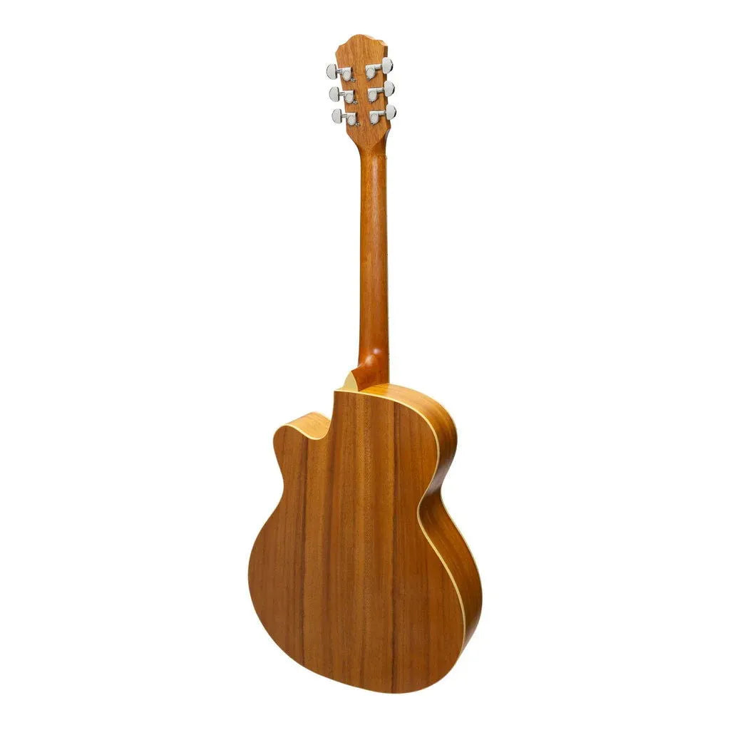 Martinez Jazz Hybrid Solid Body Cutaway Koa---Muso's Stuff 