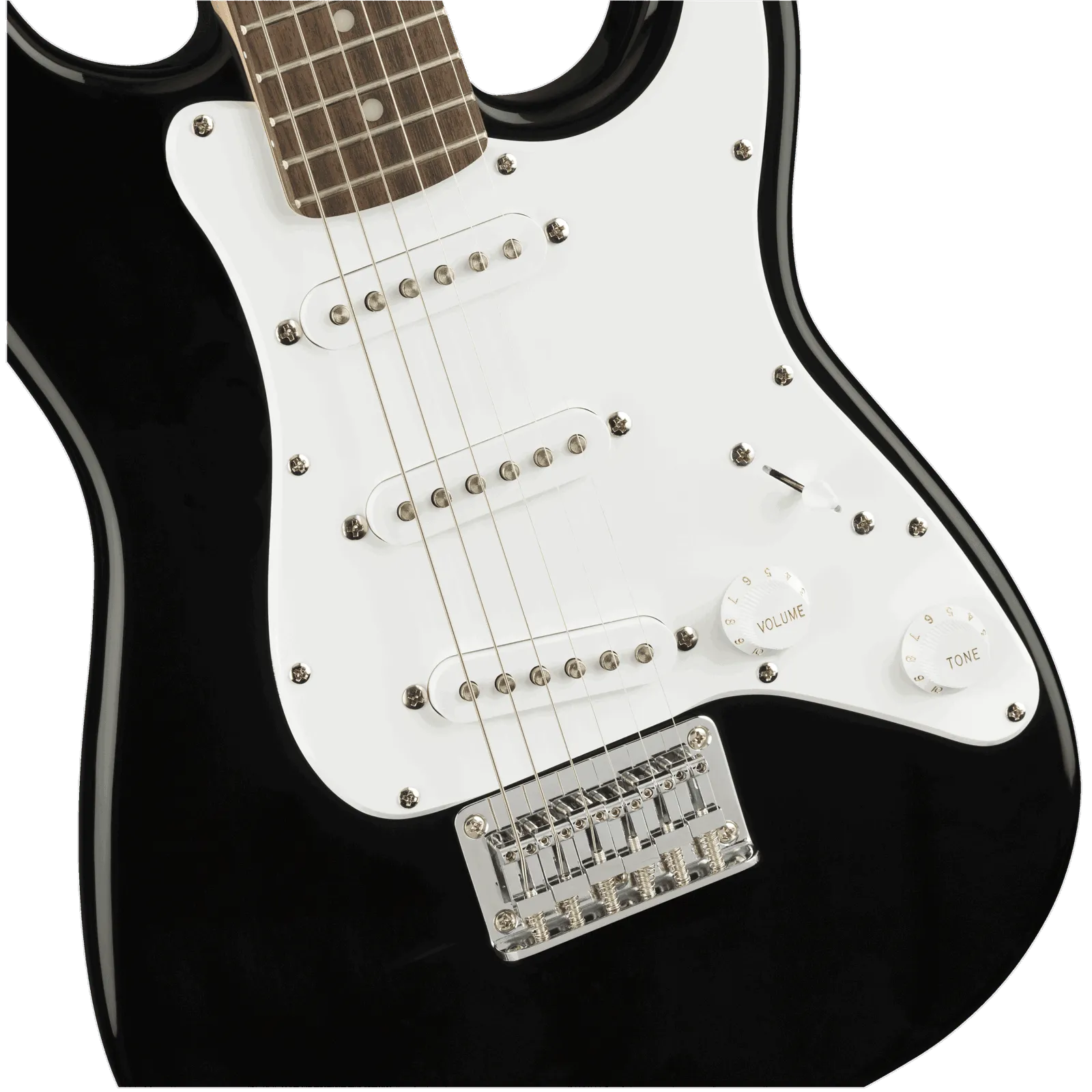 Mini Stratocaster Laurel Fingerboard Black---Muso's Stuff 