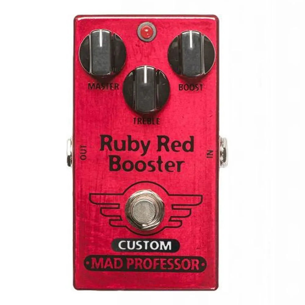 Ruby Red Booster w/ Nashville Mids Solo Boost Mod-Guitar - Effects Pedals-Mad Professor-Muso's Stuff 