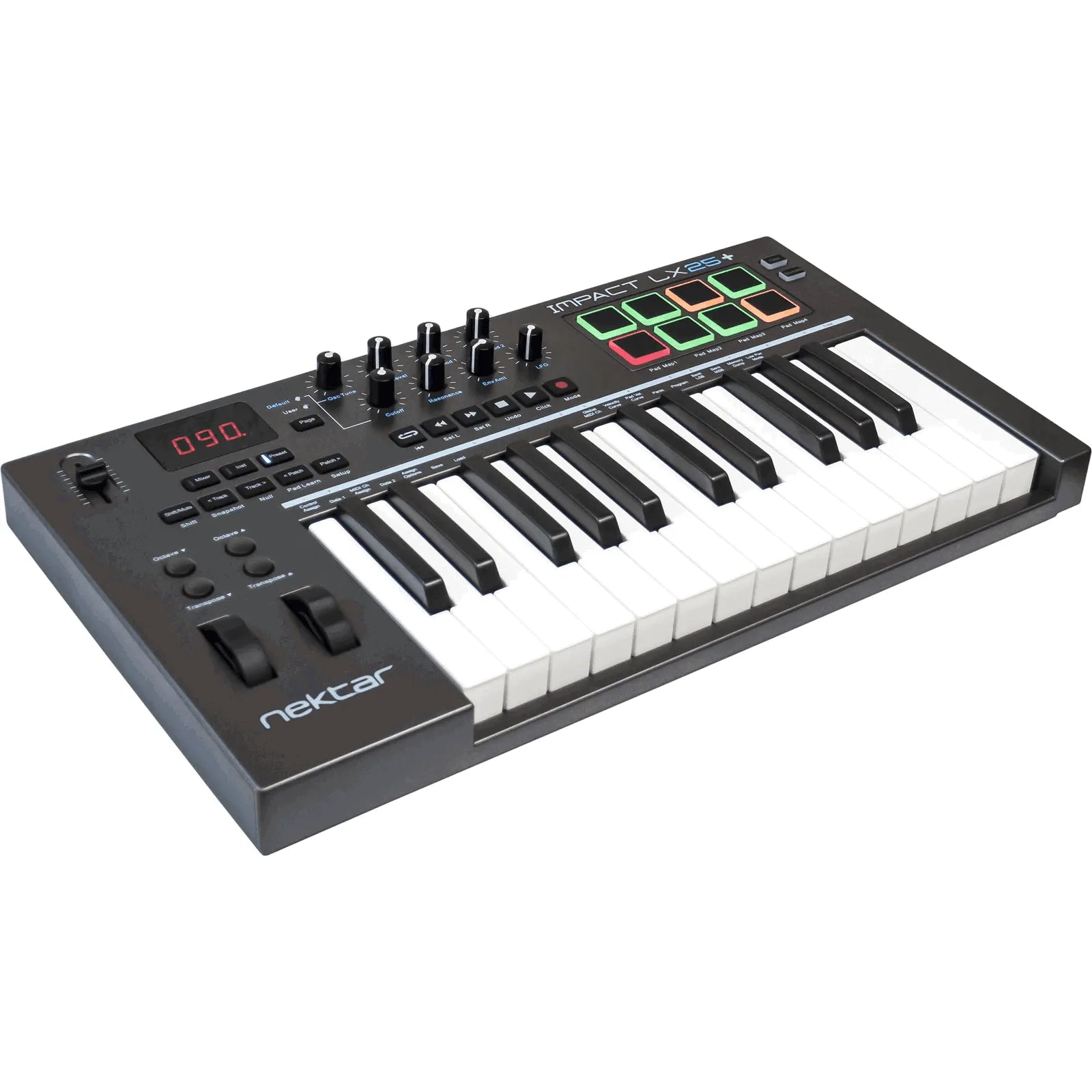 Nektar Impact LX25+ 25 Full Size Key USB MIDI DAW Controller Keyboard Velocity Sensitive Synth Action---Muso's Stuff 