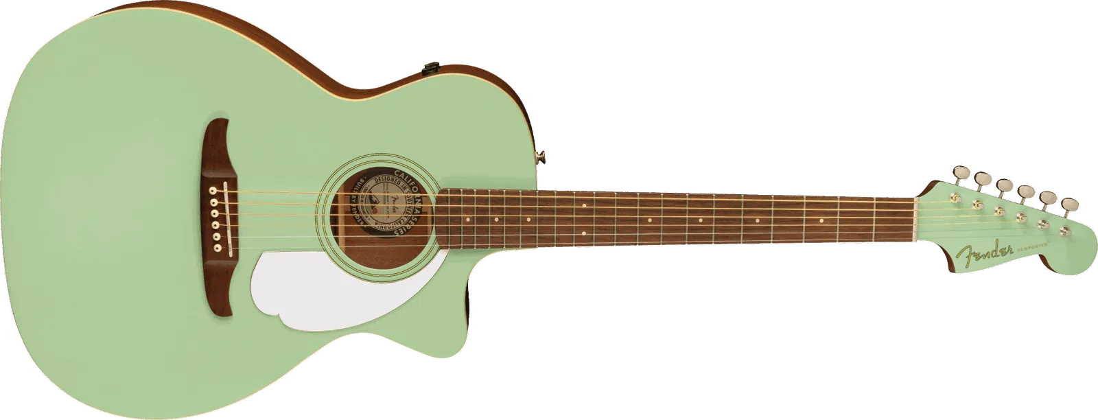 Newporter Player Walnut Fingerboard White Pickguard Surf Green---Muso's Stuff 