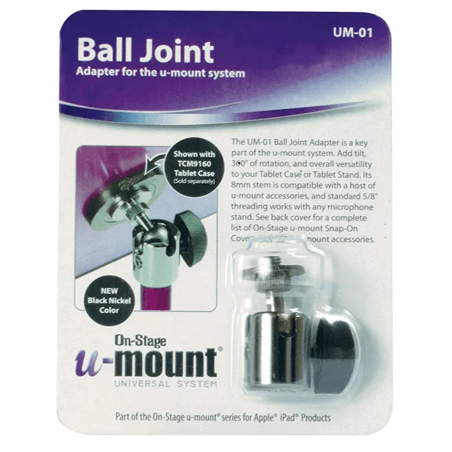 Onstage U Mount Ball Joint Adaptor---Muso's Stuff 