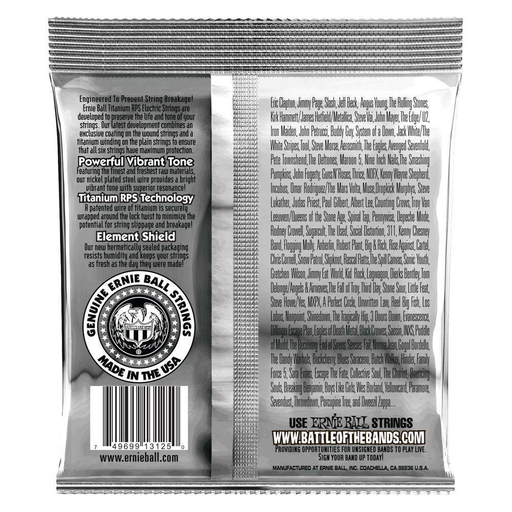 9-46 Hybrid Slinky Coated Titanium RPS Electric Guitar Strings