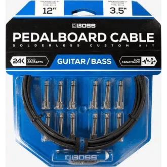Pedalboard Cable Kit 12 Connectors12Ft-Pedal Boards - Accessories-Boss-Muso's Stuff 