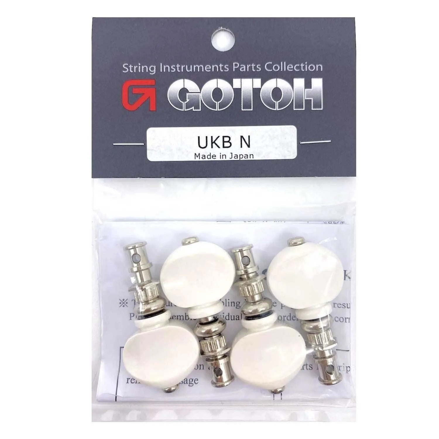 Ukulele Tuner W/Plastic Button Nickel Plated-Ukuleles-Gotoh-Muso's Stuff 