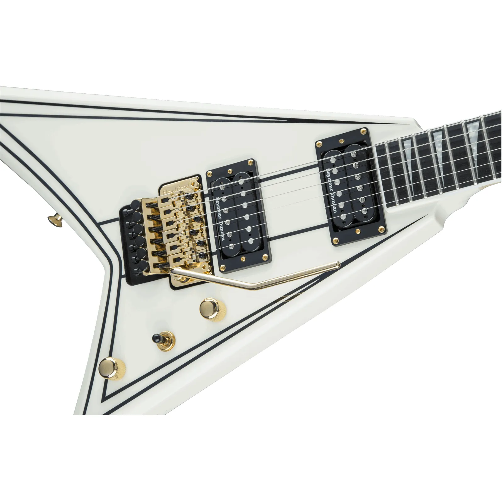 Pro Series Rhoads Rr3 Ebony Fingerboard Ivory With Black Pinstripes---Muso's Stuff 