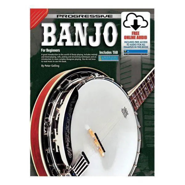Progressive Beginner Banjo Book-Print Music-Pro-Muso's Stuff 
