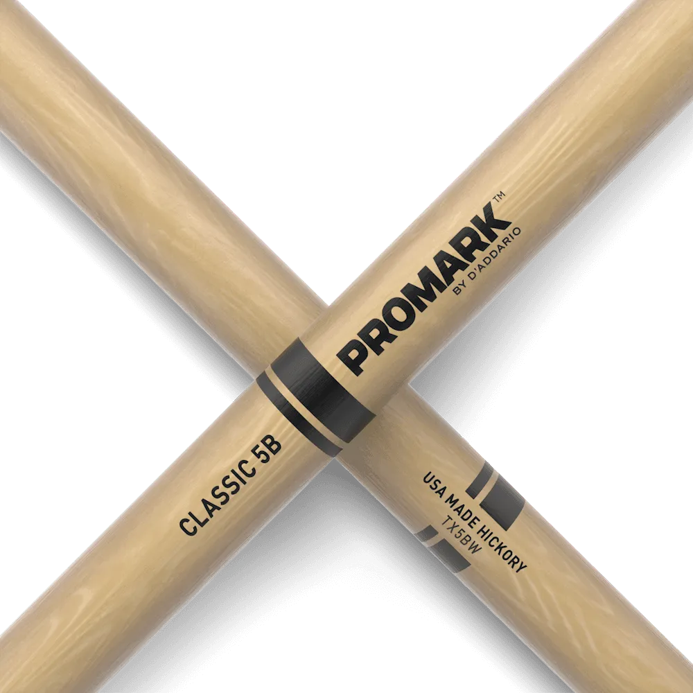 Promark - 5B Wood Tip Drumsticks American Hickory---Muso's Stuff 