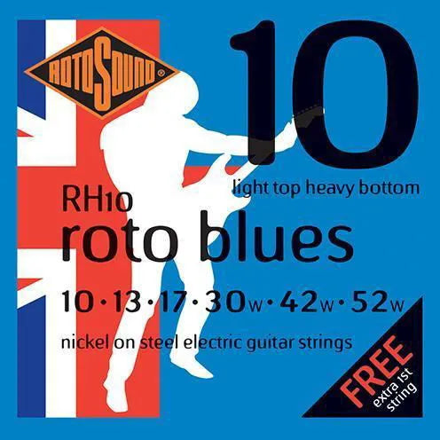 RH10 Roto Blues Elec Guitar String-Strings - Electric Guitar-Rotosound-Muso's Stuff 