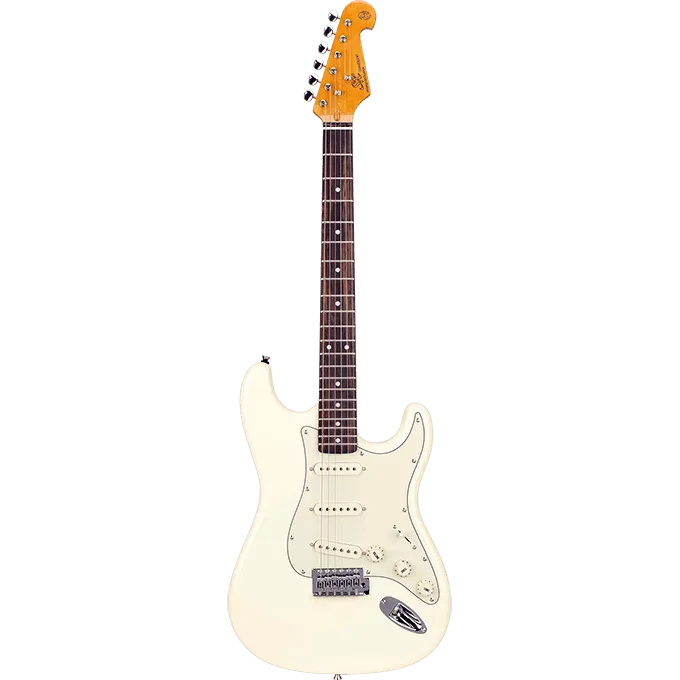 SC Vintage White Electric Guitar---Muso's Stuff 