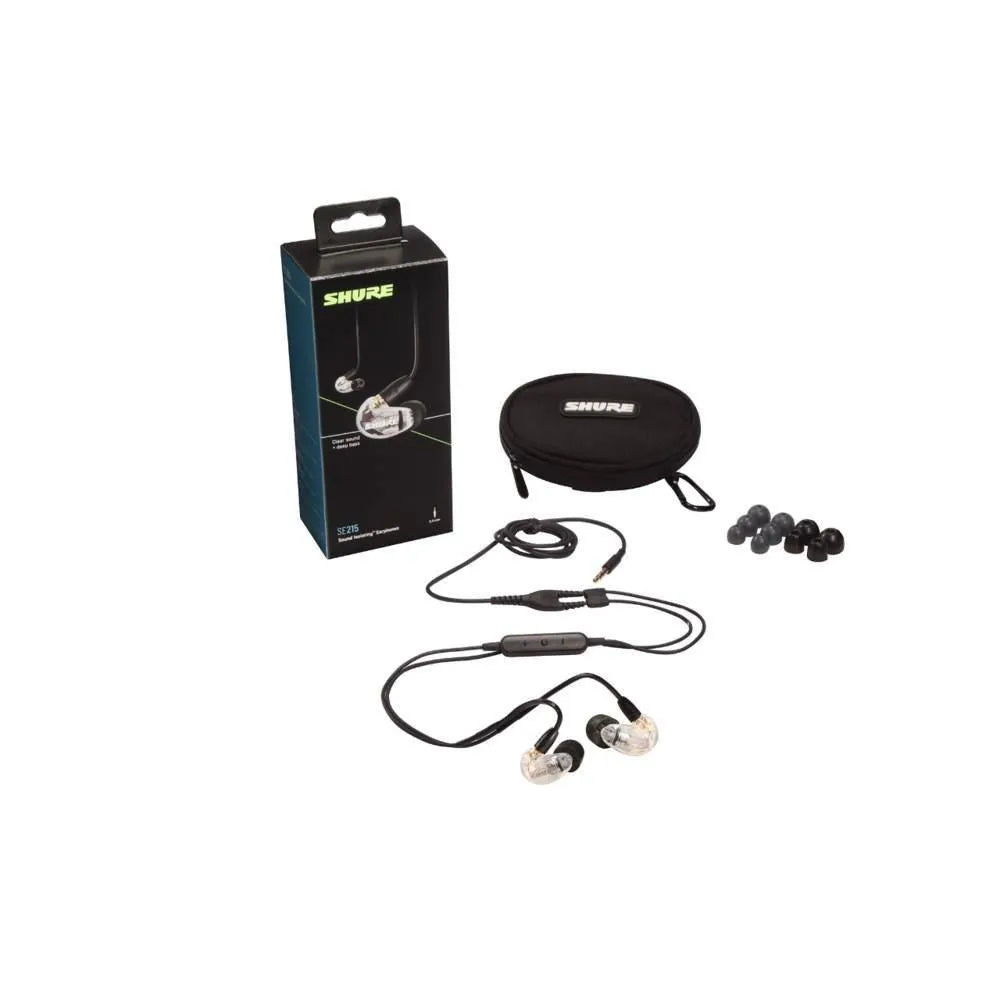 Shure SE215CL Ear Phones Clear-Live & Recording-Shure-Muso's Stuff 