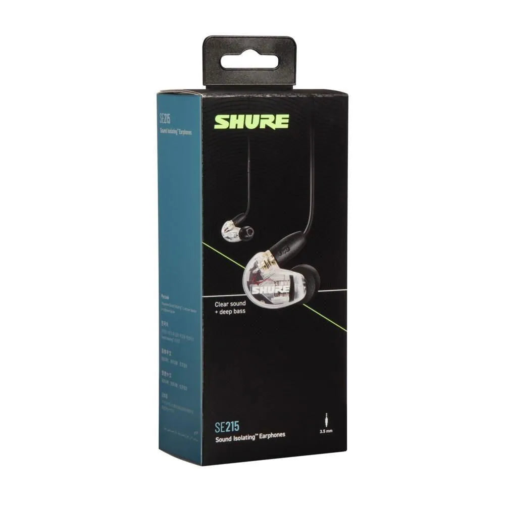 Shure SE215CL Ear Phones Clear---Muso's Stuff 