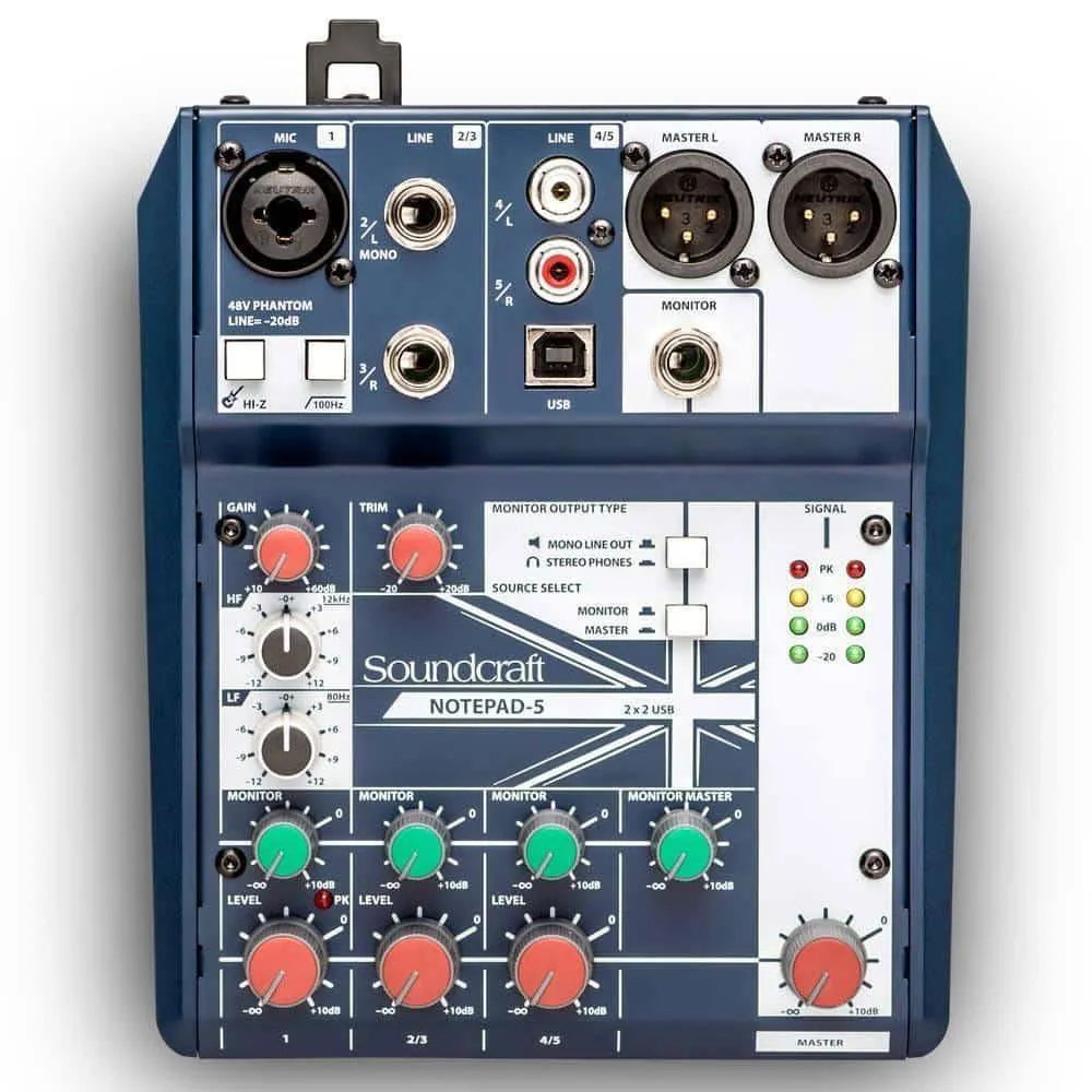 Soundcraft Notepad-5 Small-format Analog Mixer-Live & Recording-Soundcraft-Muso's Stuff 