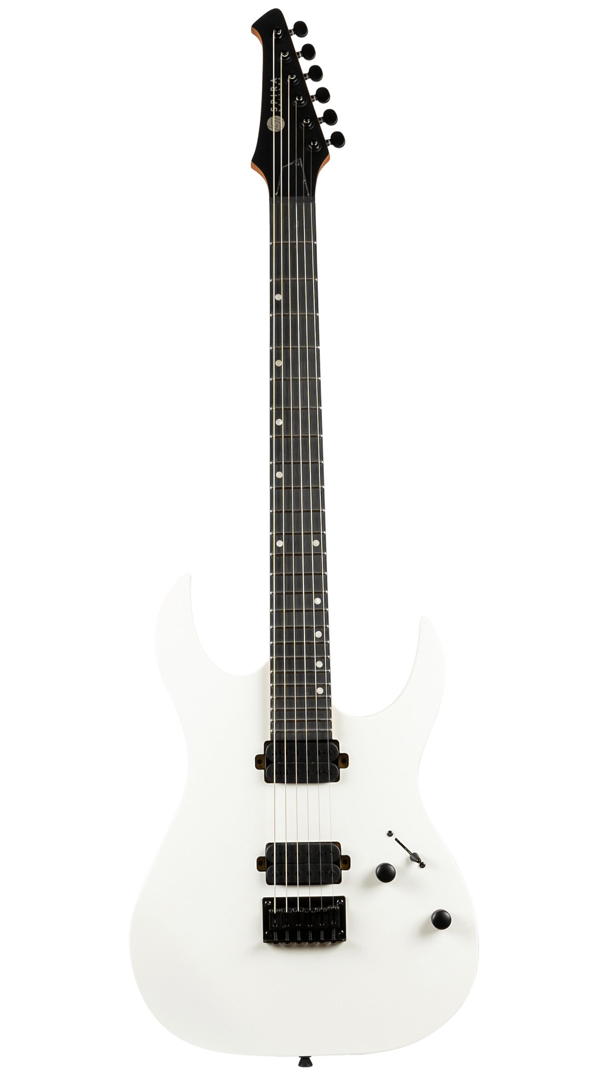 Spira S-400-MWH Super Stratacaster Electric Guitar – Satin White