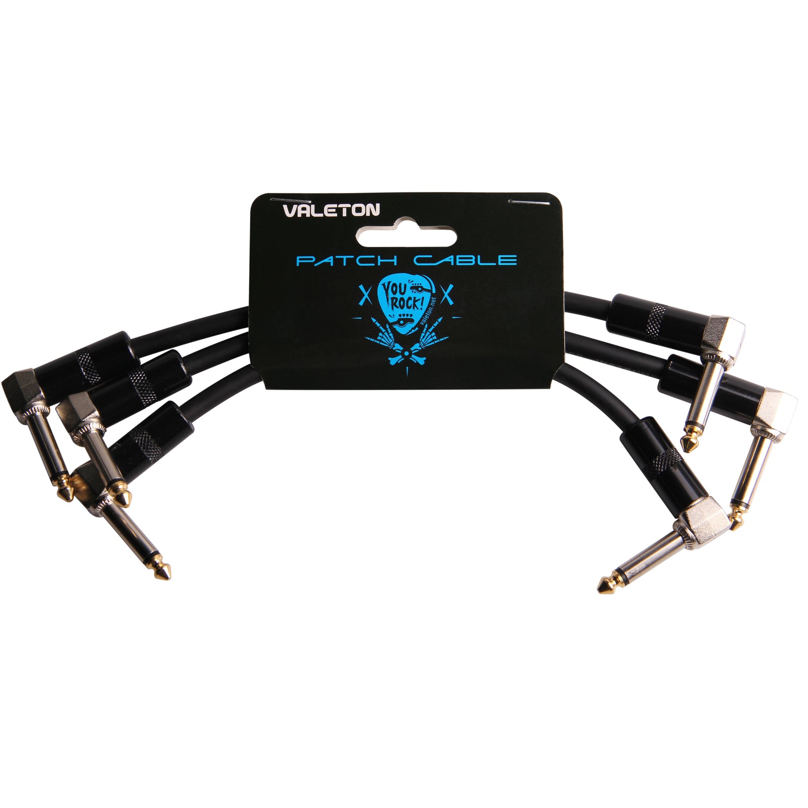 Valeton 15cm 6.5mm Patch Cable 3-Pack